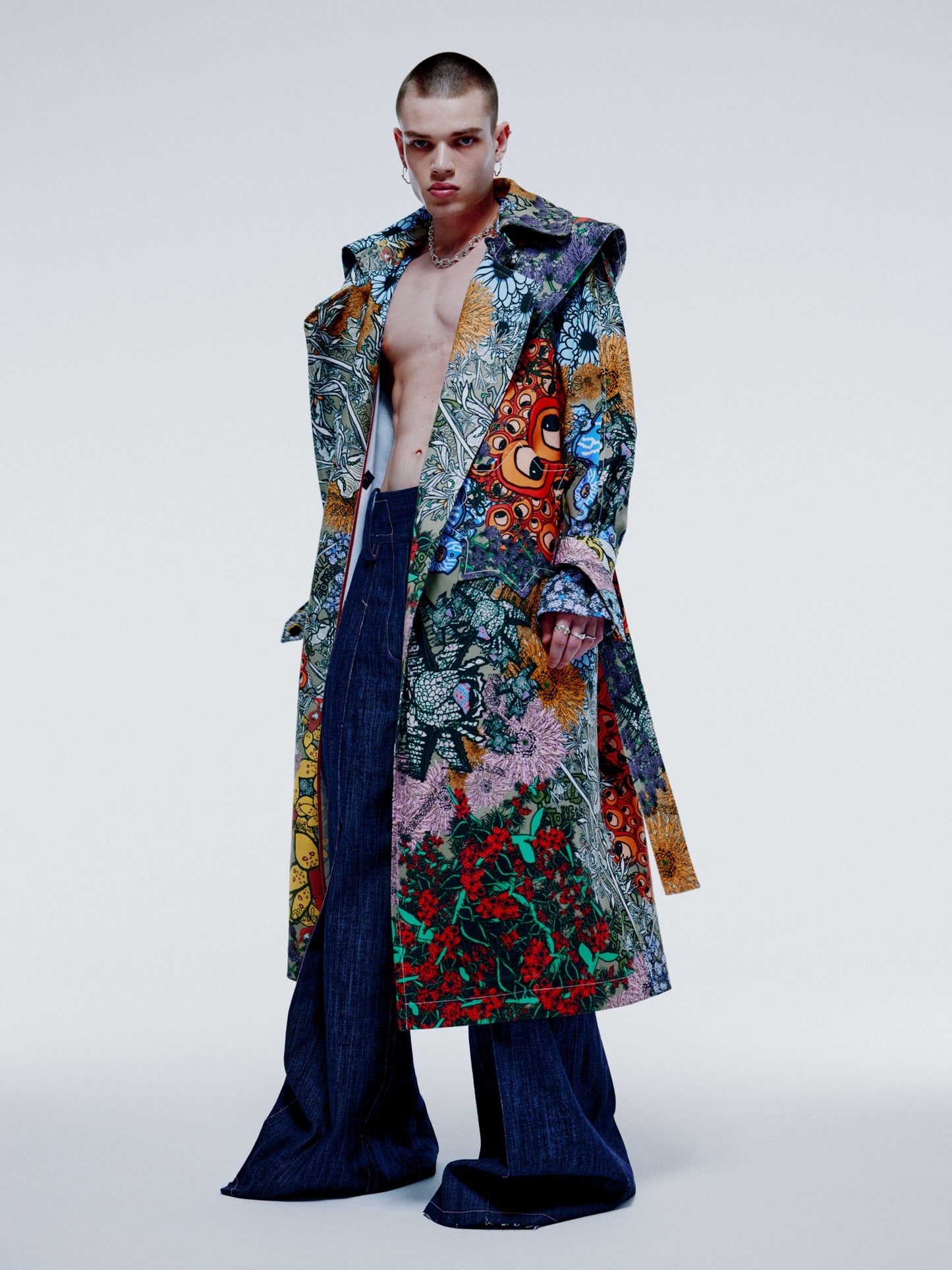 Flower Child Trench Coat