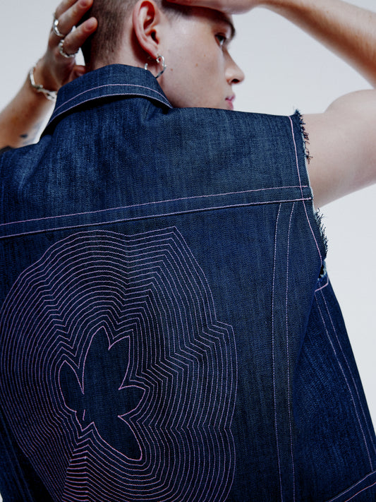 Denim Trucker Vest