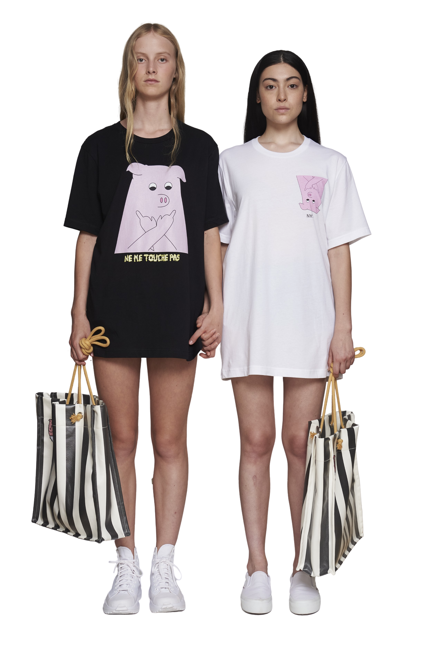 Tote bag imperméable à rayures