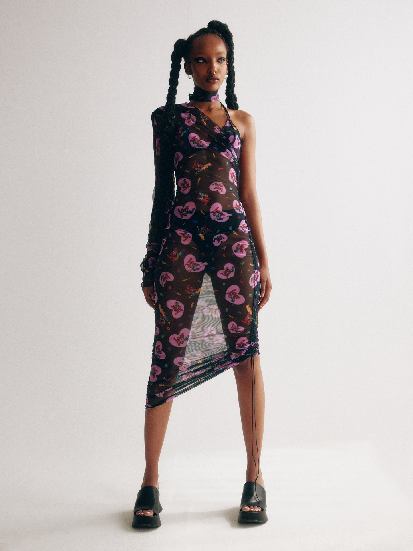 Robe en maille noire