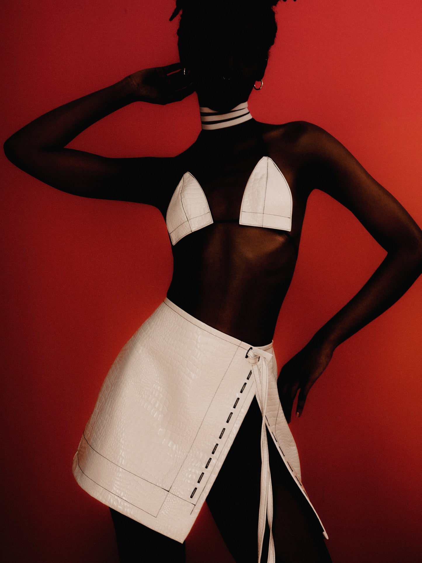 Brassière en cuir végétalien