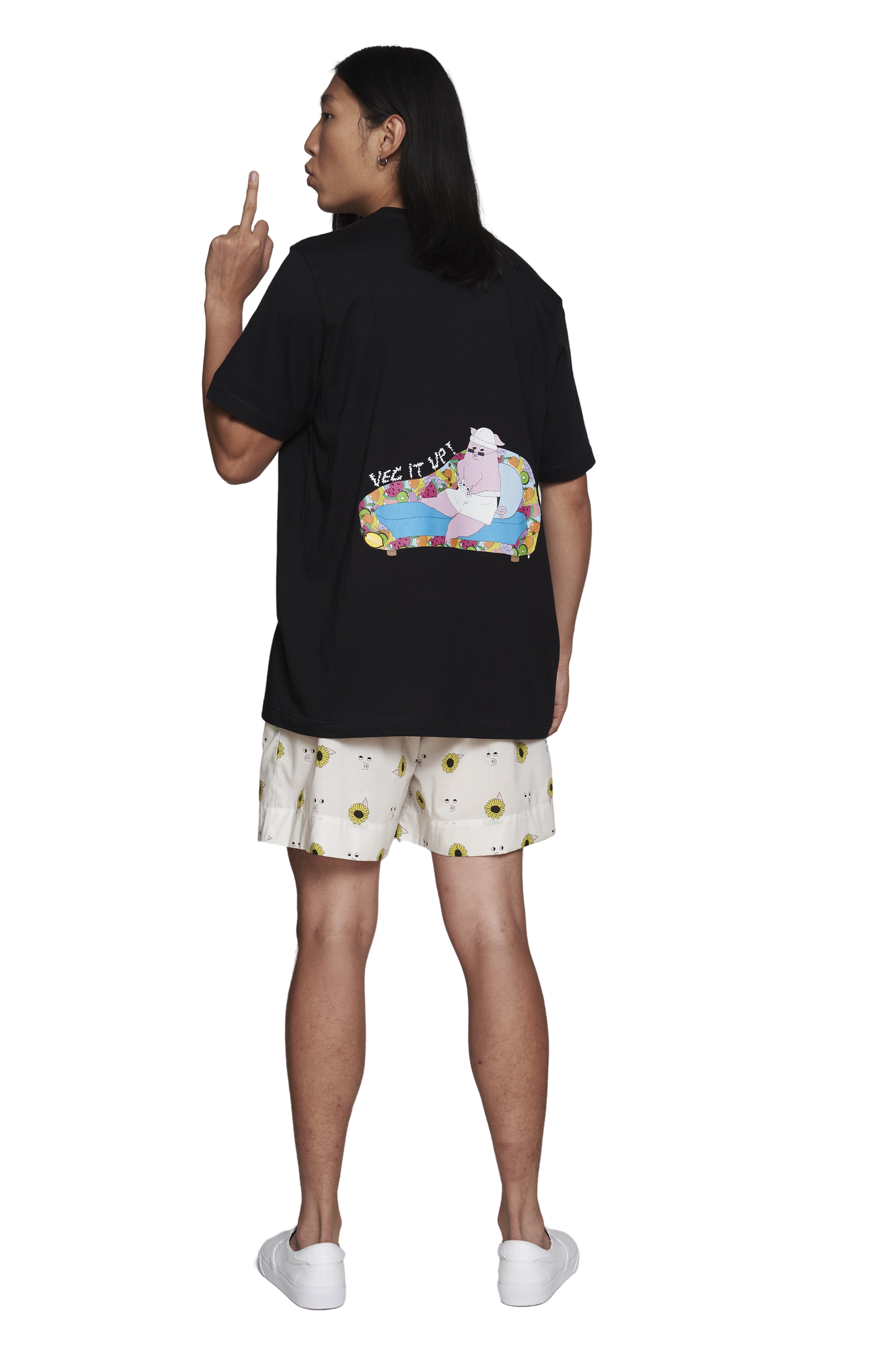 t-shirt noir en coton bio
