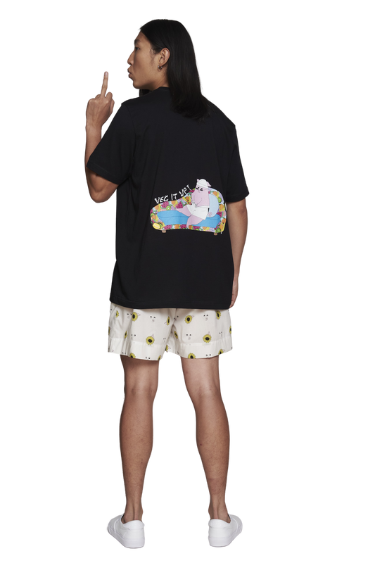 organic cotton black tee