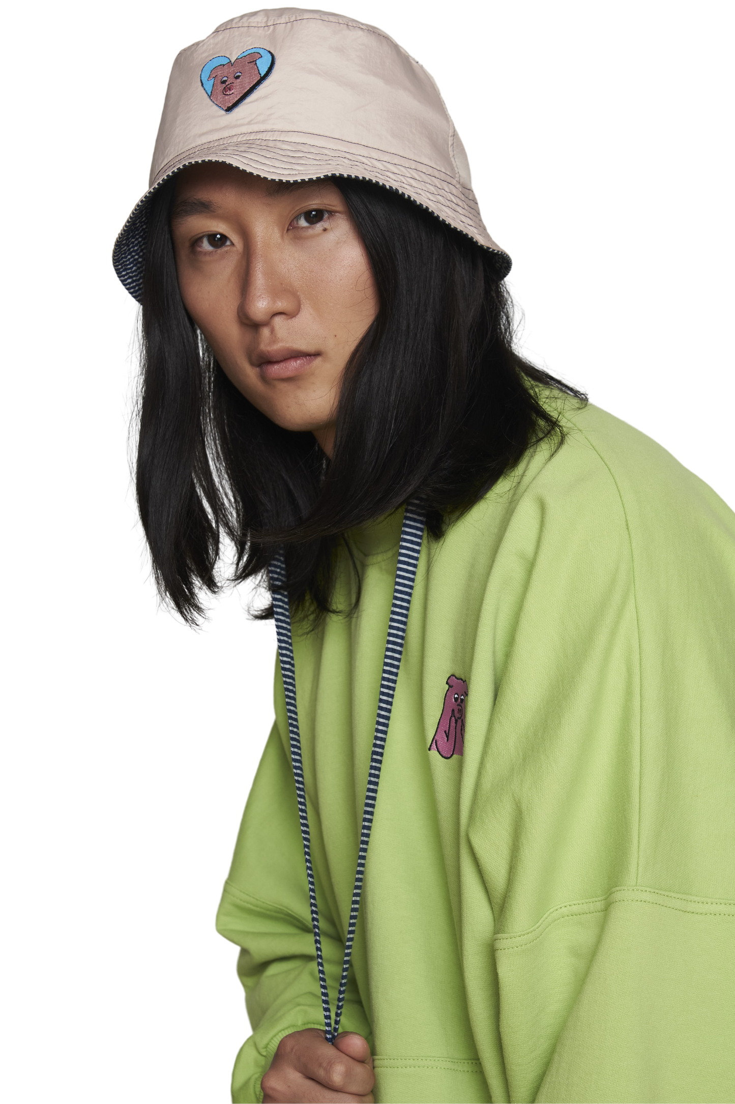 Pull ras du cou vert