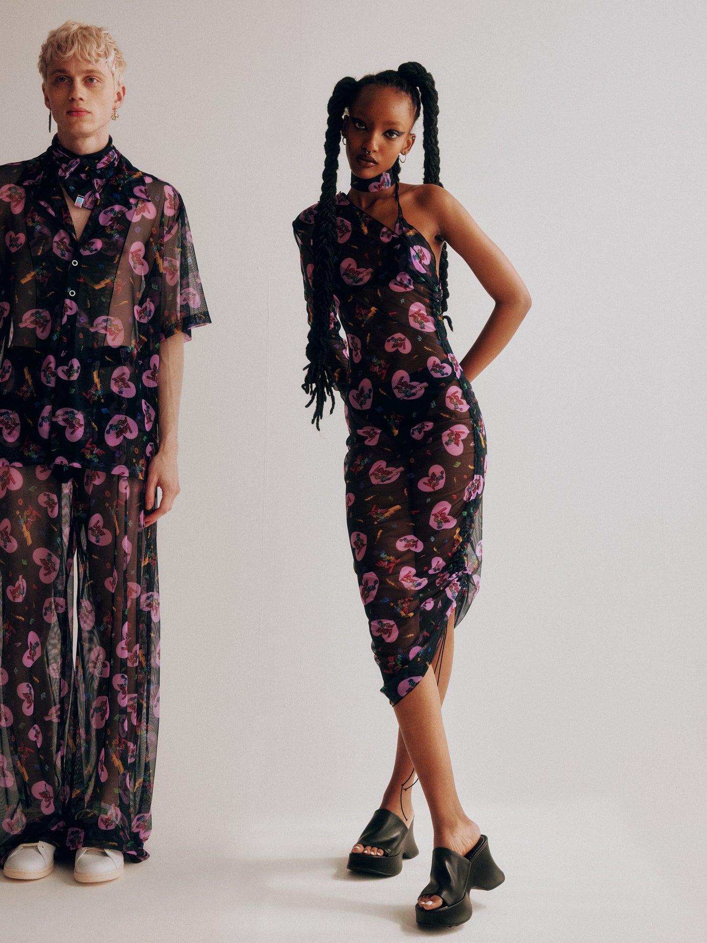 Robe en maille noire