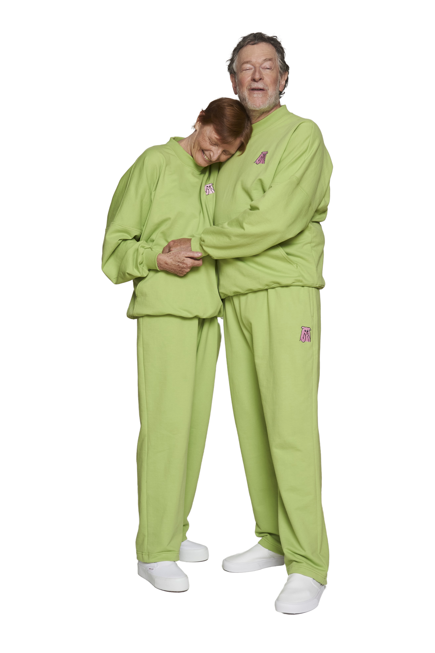 100% coton Pantalon de survêtement vert